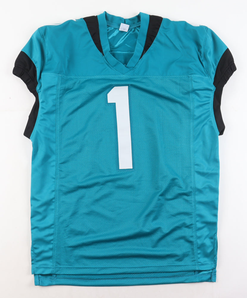 Travis Etienne Jr. - Autographed Jacksonville Jaguars Football Custom Jersey - JSA