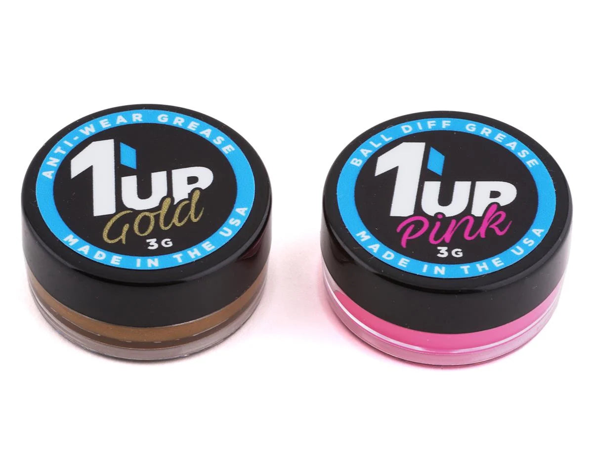 1UP Racing - Pro Ball Differential Grease Combo (Gold & Pink) - 120504
