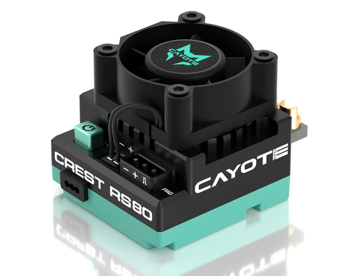 Cayote - Crest RS80 1/10 Stock 80A Sensored Brushless Competition ESC - 11003