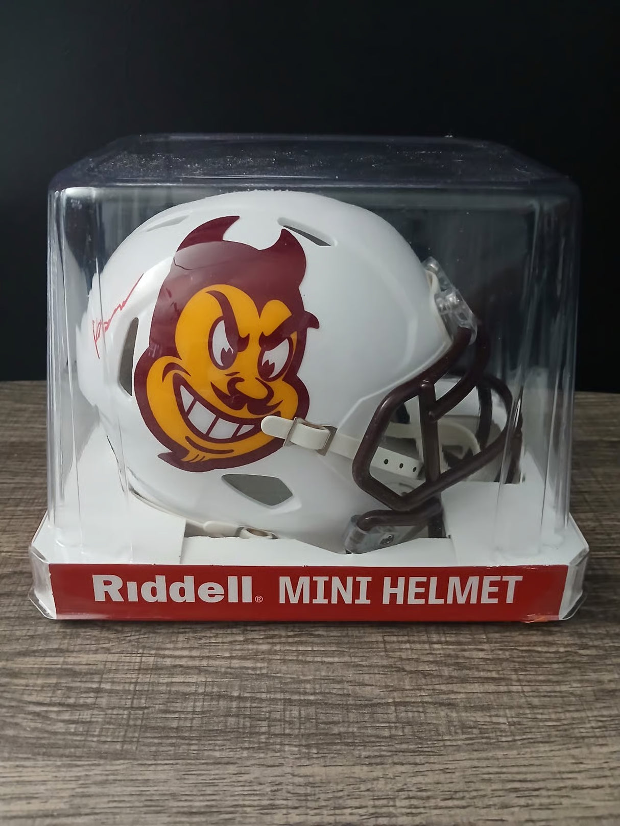 Kanye Udoh Signed Arizona State Mini Football Helmet - Beckett