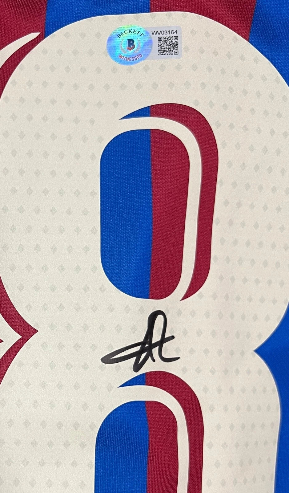 Jordi Alba Signed Nike Barcelona Spain Jersey - BAS Beckett Witness