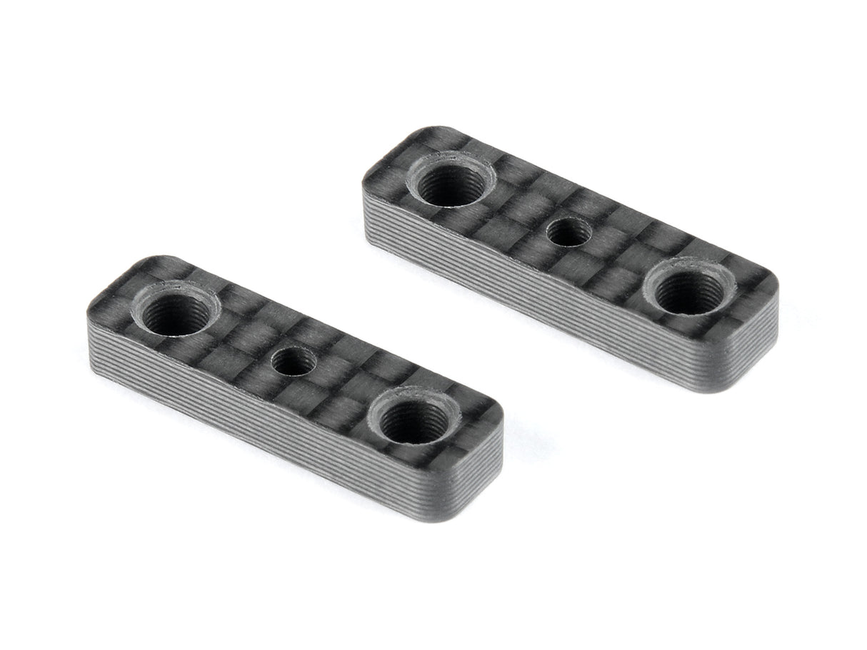 XRAY X4 - CARBON BATTERY PLATE SHIM - DEEPER COUNTERSUNK (2) - 306177-C