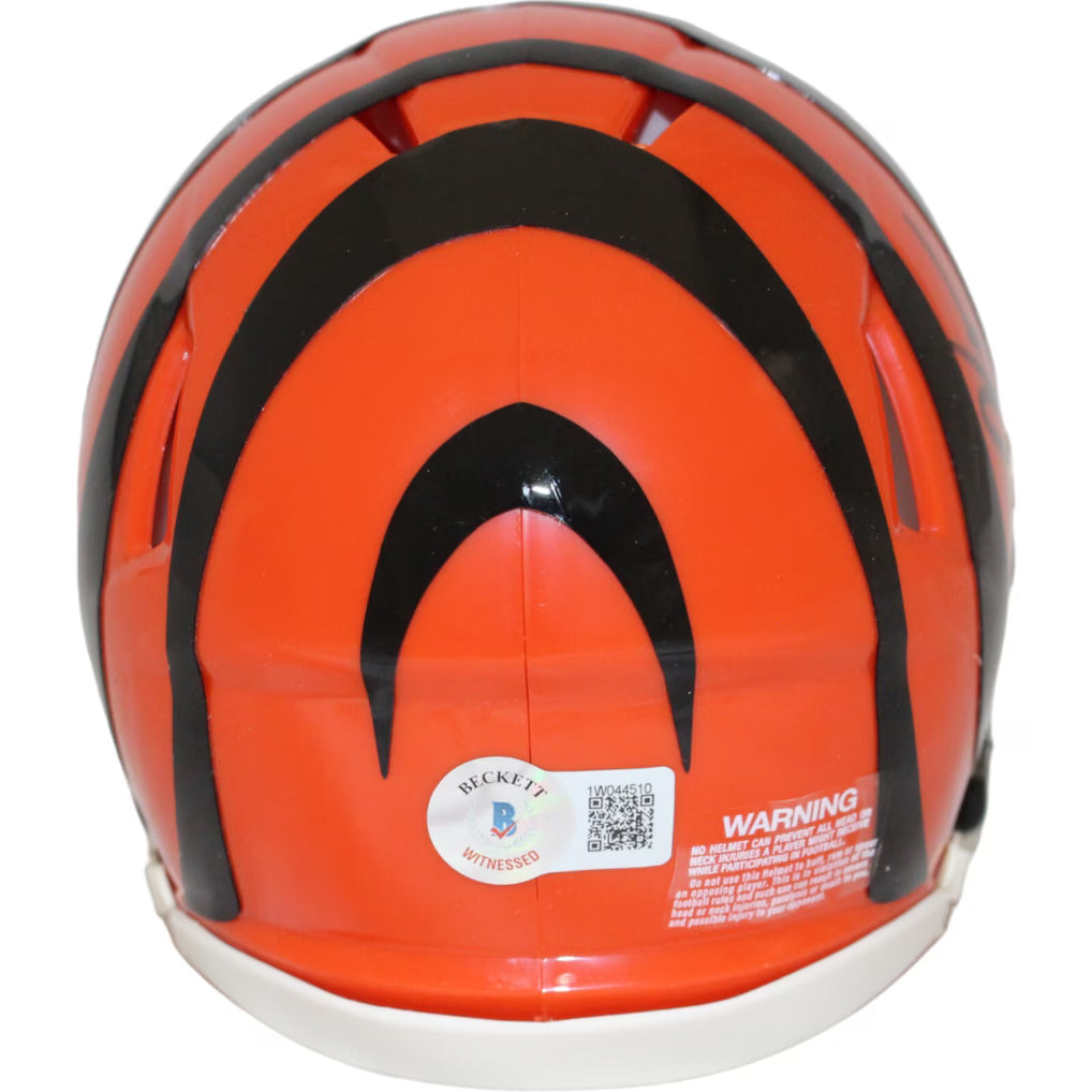 Chad Johnson Signed Bengals Mini Football Helmet - Beckett