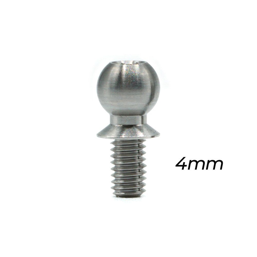 OfficinaRC - ST03-T-XS - 4mm Ball Stud Titanium Grade 5 for Awesomatix (2) - OFC-ST03-T-XS
