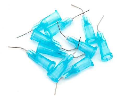 1UP Racing HD Curved Steel CA Glue Tips (Thin Glue) (10) - 10202