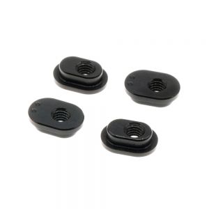 XRAY X4 - ALU CASTER BUSHING FRONT 4° / REAR 1.5° - 2 DOTS (4) - 302311