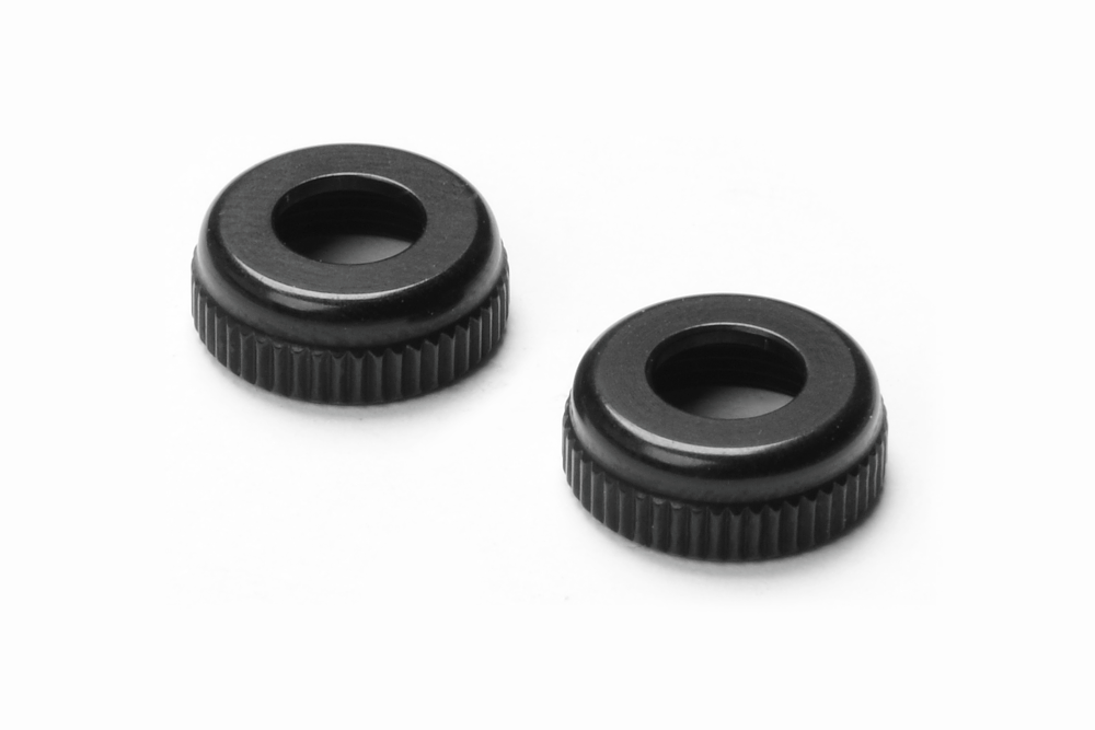 XRAY - Alu Cap for XRAY Shock Body Black (2) - 308327-K