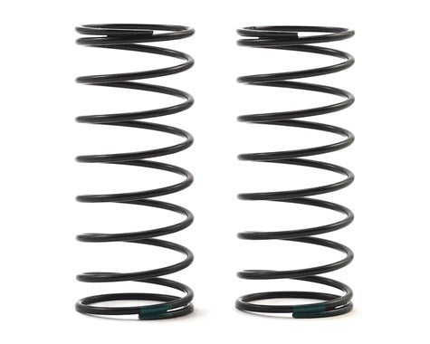 Team Associated 12mm Front Shock Spring (2) (Green/3.10lbs) (44mm long) - 91830