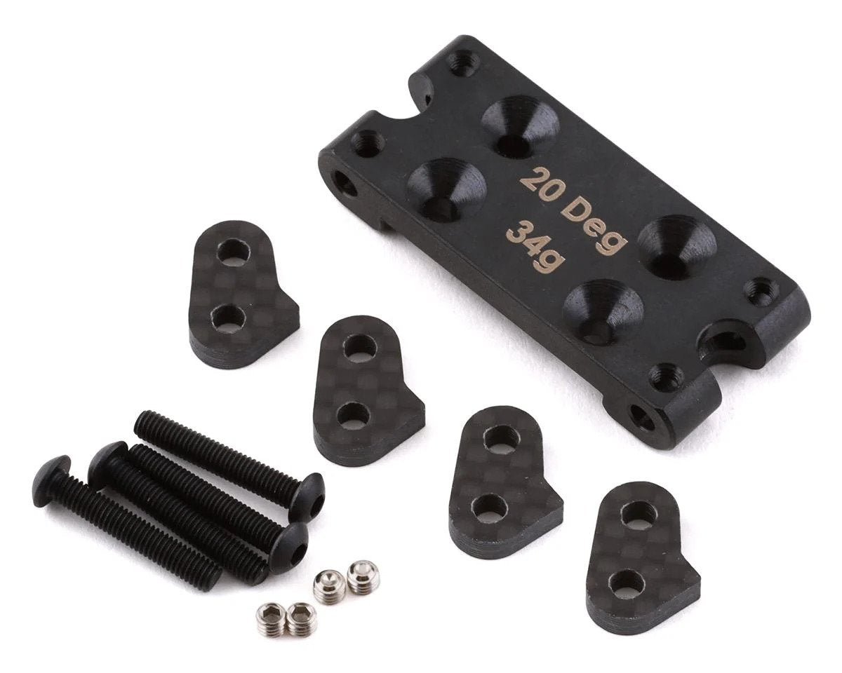 Team Associated - RC10B6 Factory Team Steel Bulkhead (20 Degree) - 91899