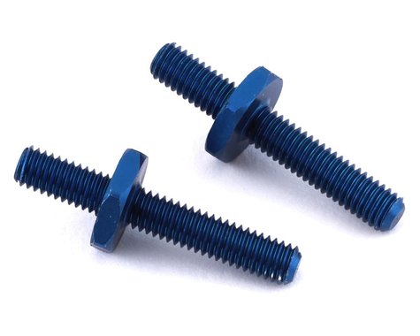 Team Associated RC10B6.3 Factory Team Battery Strap Shoulder Screw (Blue) (2) - 91905