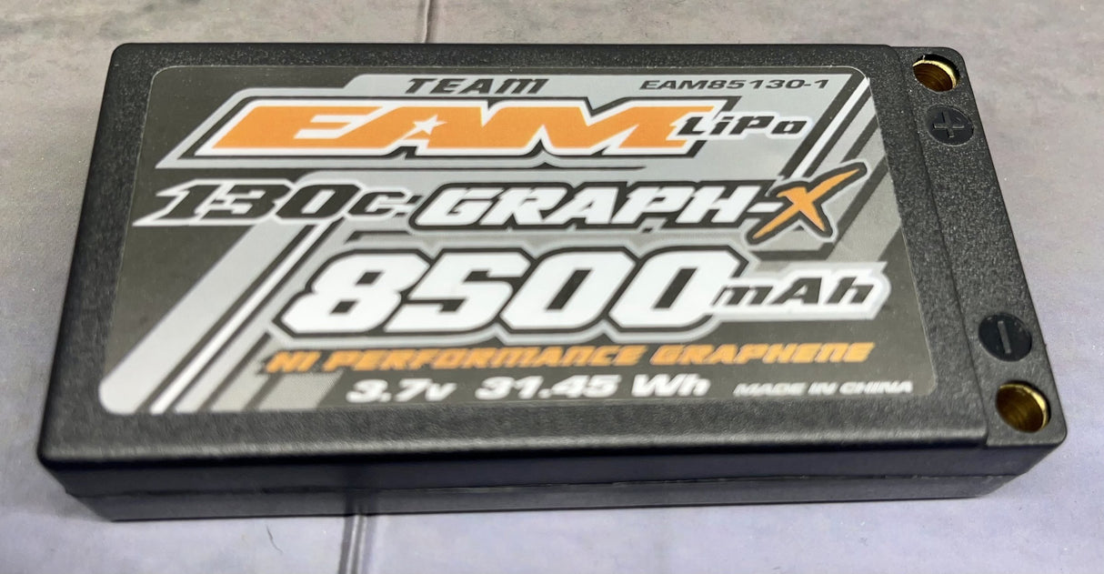 TEAM EAM 8500MAH 1S - 130C ULCG GRAPH-X FORMULA BATTERY