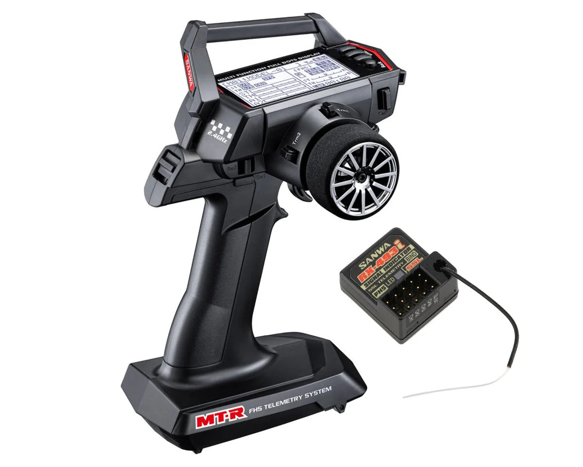 Sanwa/Airtronics MT-R FH5 4-Channel 2.4GHz Radio System w/RX-493i Receiver - 101A32773A