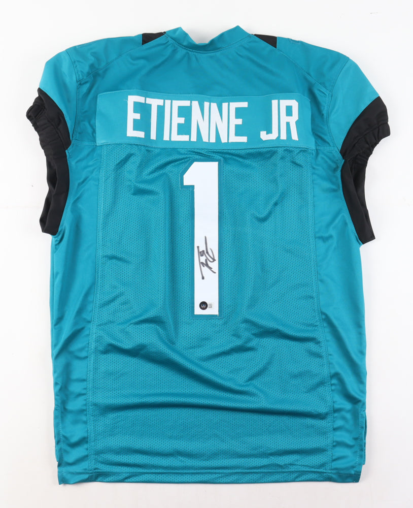 Travis Etienne Jr. - Autographed Jacksonville Jaguars Football Custom Jersey - JSA