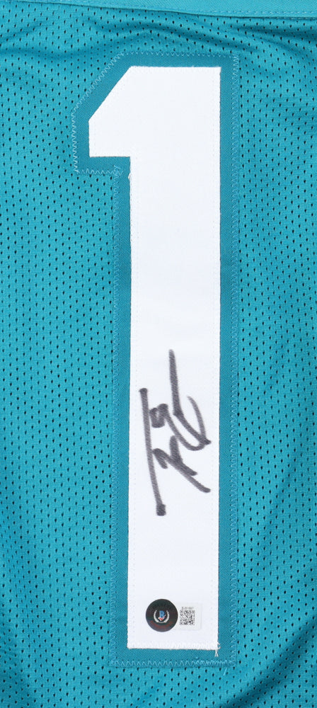 Travis Etienne Jr. - Autographed Jacksonville Jaguars Football Custom Jersey - JSA
