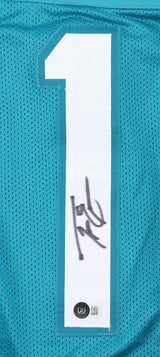 Travis Etienne Jr. - Autographed Jacksonville Jaguars Football Custom Jersey - JSA