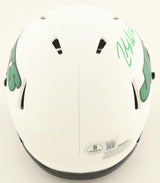 Zach Wilson Signed Jets Lunar Eclipse Alternate Speed Mini Helmet - Beckett