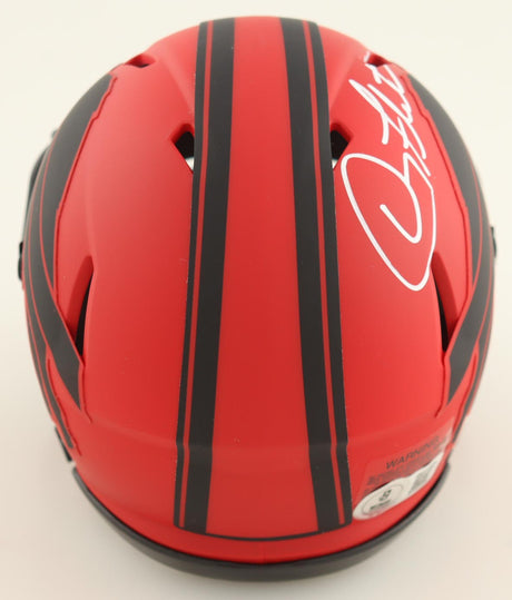 Doug Flutie Signed Bills Rave Alternate Speed Mini Helmet - Beckett