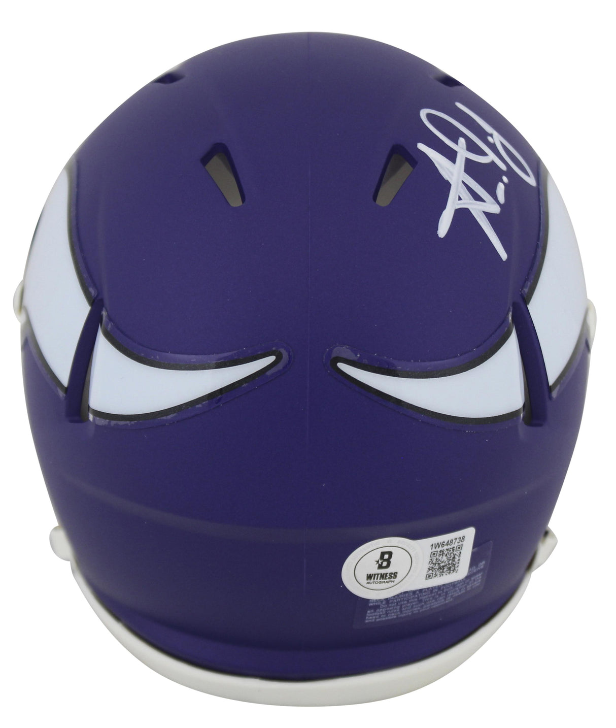 Aaron Jones Signed Vikings Speed Mini Helmet - Beckett