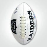 Davante Adams Signed Raiders White Logo Football