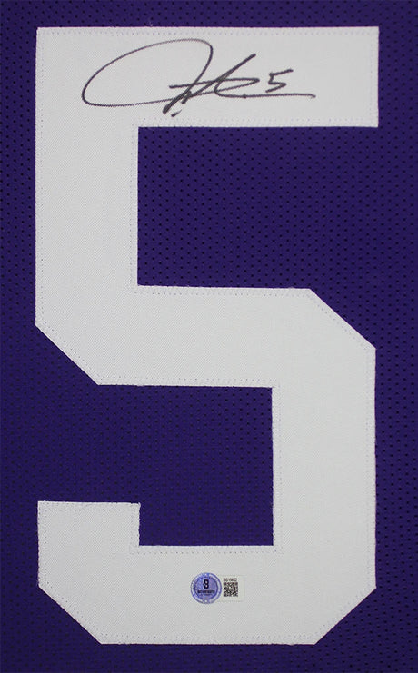 LaDainian Tomlinson - Autographed TCU Football Custom Jersey - Beckett