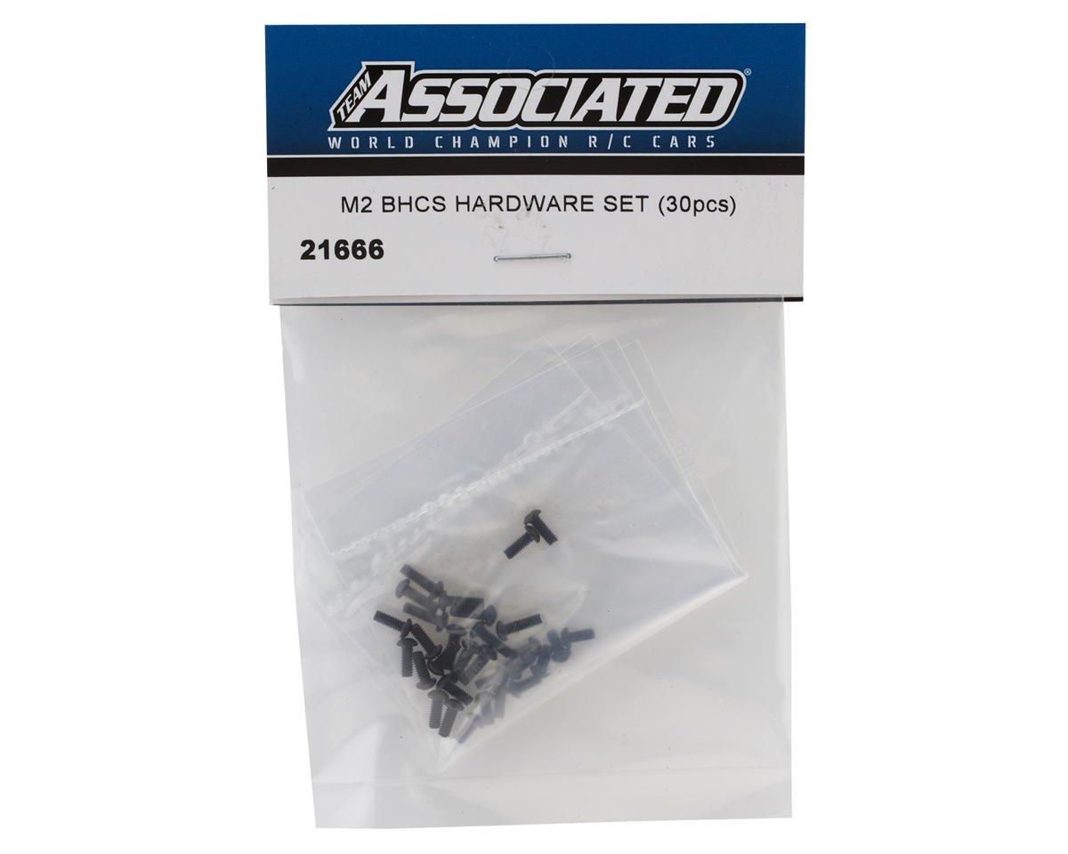 Team Associated - M2 Button Head Hardware Set (30) - 21666