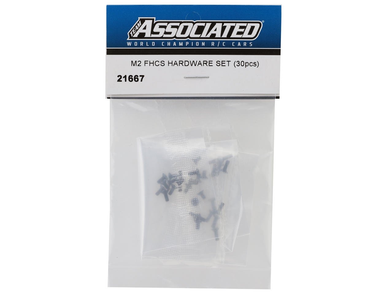 Team Associated - 2mm Flat Head Hardware Set (30) - 21667