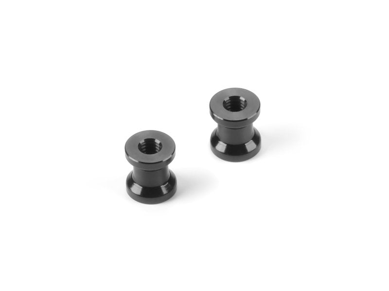 XRAY - ALU MOUNT 6.0MM WITH M2.5 THREAD - BLACK (2) - 376380