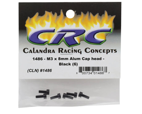 CRC - 3x8mm Aluminum Cap Head Screws (6) - 1486