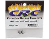CRC - 2mm x 0.25" Black Axle Spacers (2) - 3063