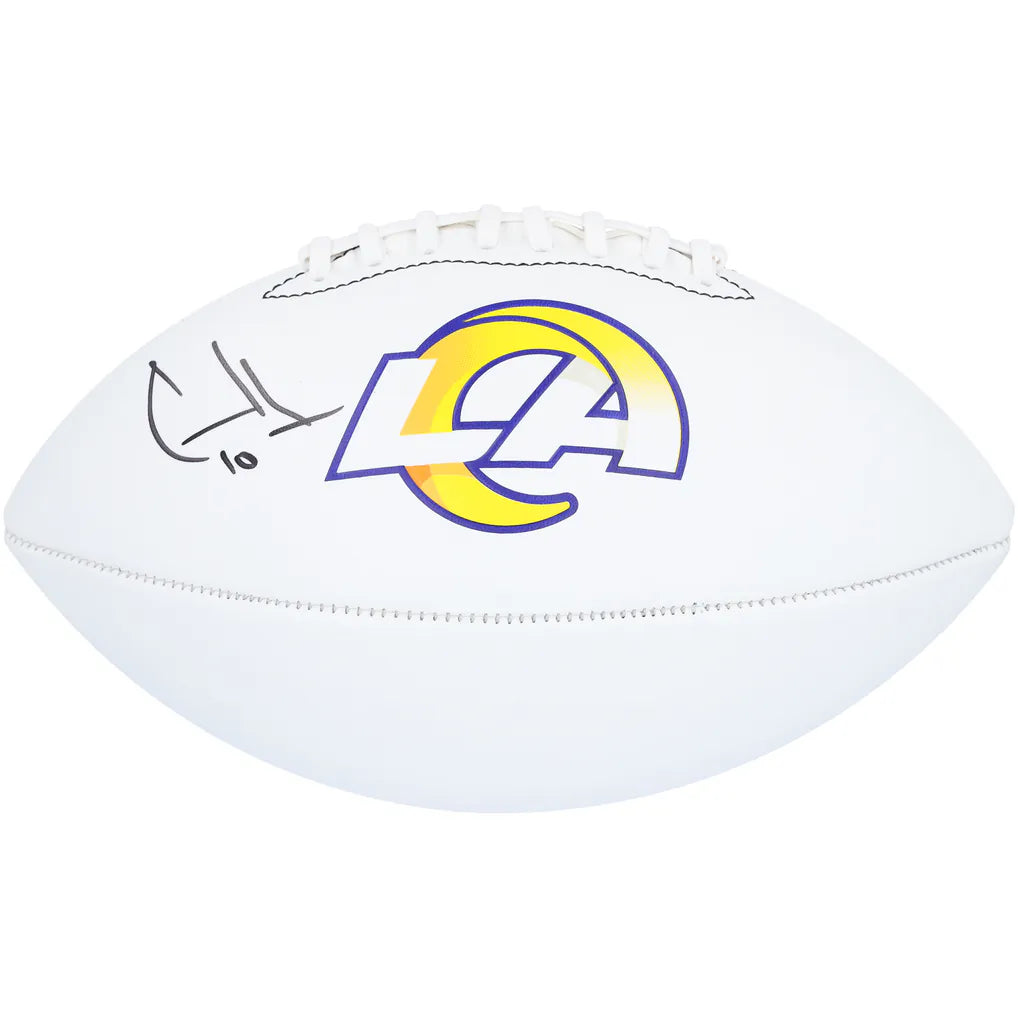 Cooper Kupp Los Angeles Rams Autographed Franklin White Panel Football - Fanatics
