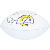Cooper Kupp Los Angeles Rams Autographed Franklin White Panel Football - Fanatics