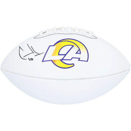 Cooper Kupp Los Angeles Rams Autographed Franklin White Panel Football - Fanatics