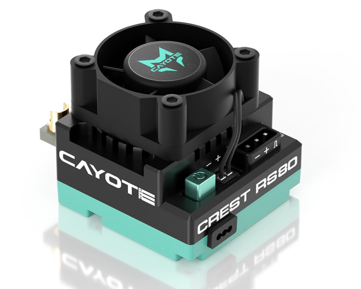 Cayote - Crest RS80 1/10 Stock 80A Sensored Brushless Competition ESC - 11003