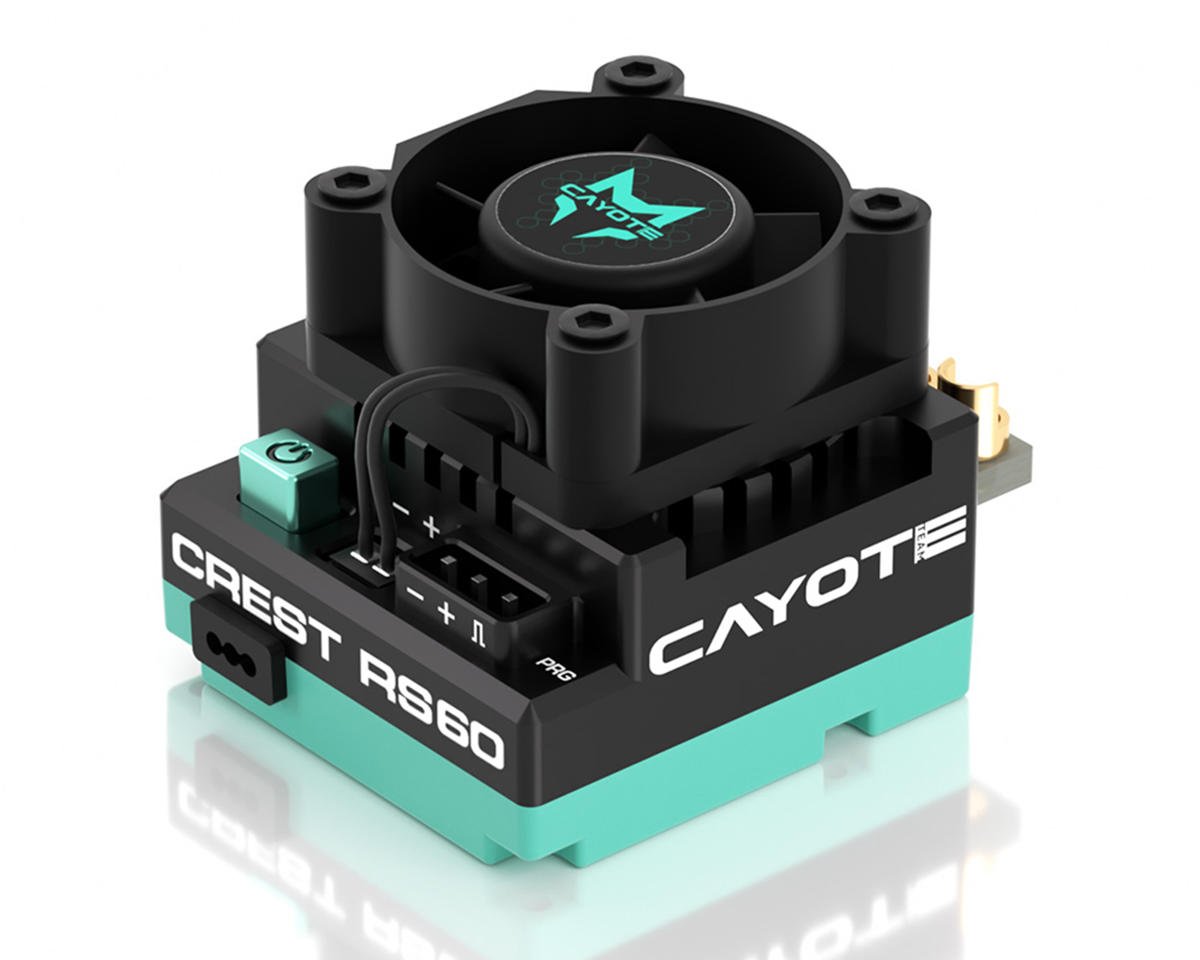 Cayote - Crest RS60 1/10 Stock 60A Sensored Brushless Competition ESC - 11004