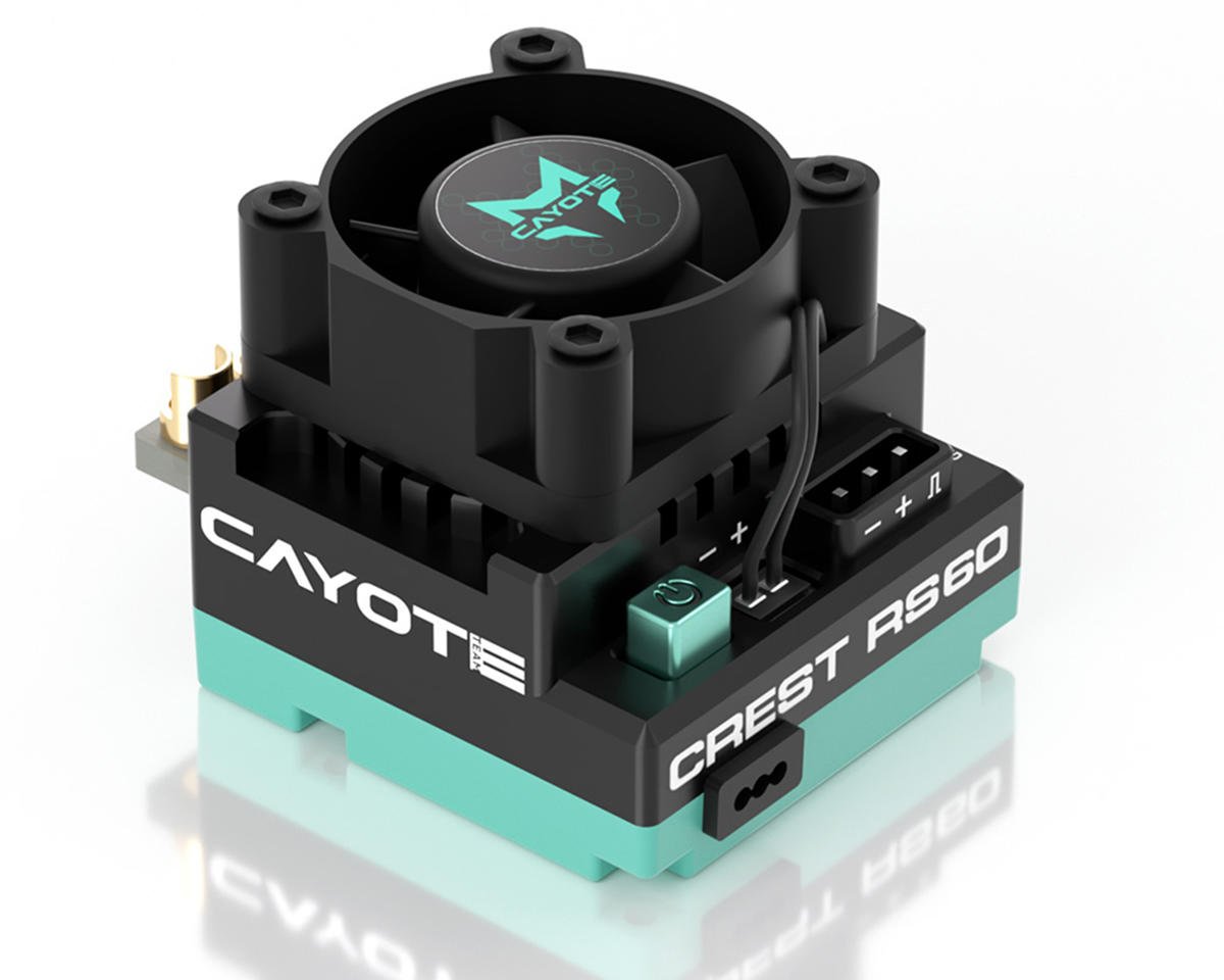 Cayote - Crest RS60 1/10 Stock 60A Sensored Brushless Competition ESC - 11004