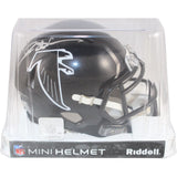 Deion Sanders Signed Falcons Mini Football Helmet - Beckett