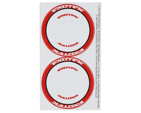 Exotek F1 Rear Rubber Tires (2) (Soft) - 2119