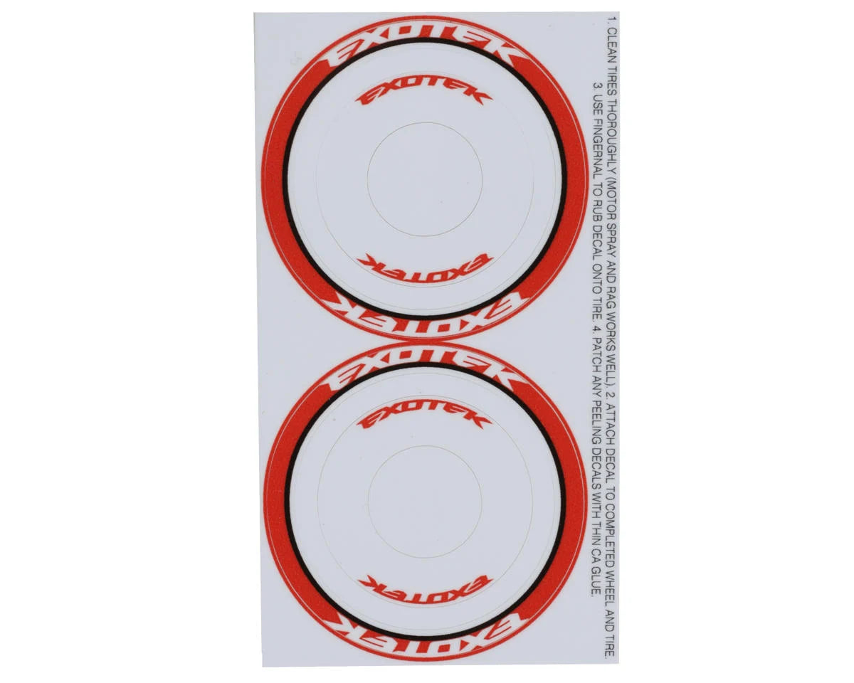 Exotek F1 Rear Rubber Tires (2) (Super Soft) - 2133