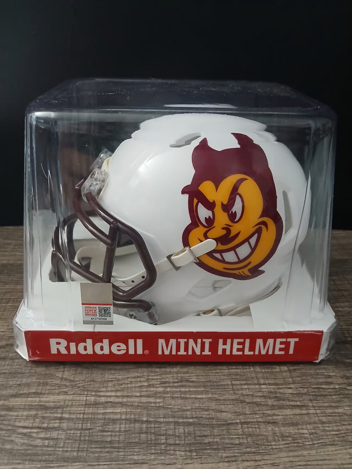 Kanye Udoh Signed Arizona State Mini Football Helmet - Beckett