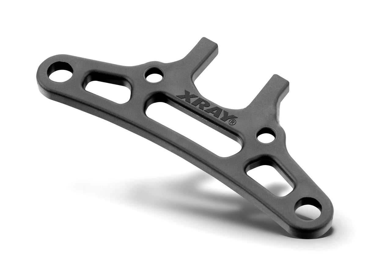 XRAY X4 - COMPOSITE UPPER HOLDER FOR BUMPER FOR UNI BULKHEADS - 301252