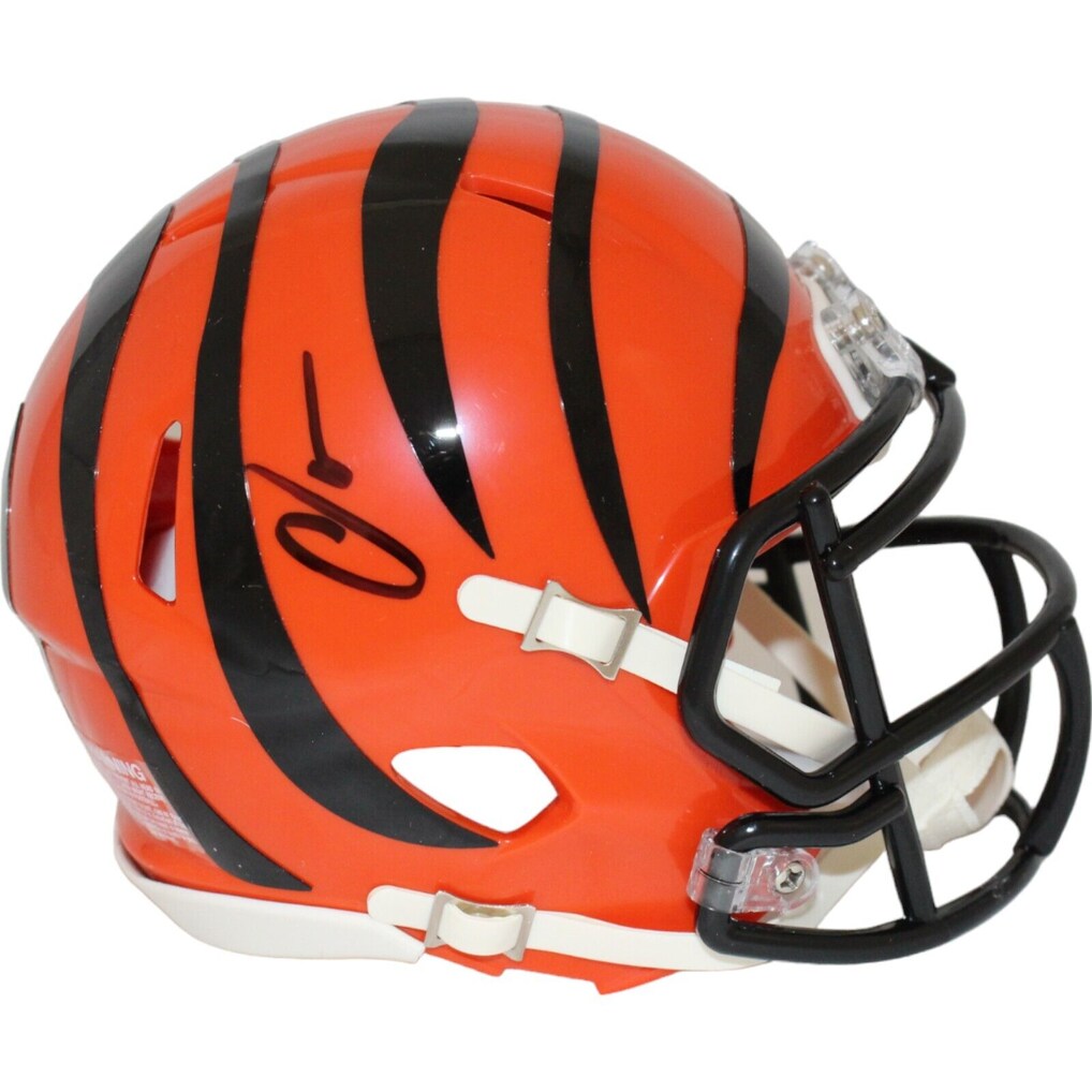 Chad Johnson Signed Bengals Mini Football Helmet - Beckett