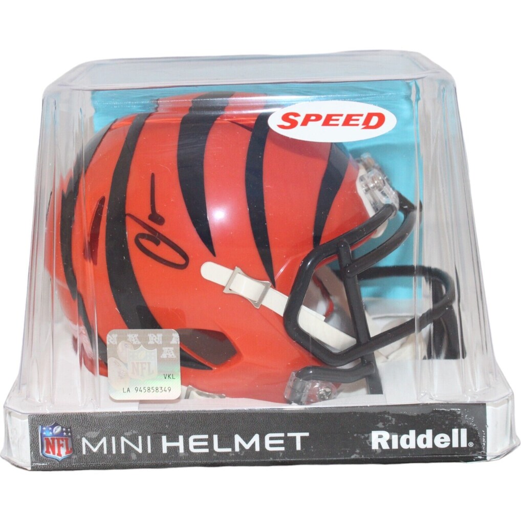 Chad Johnson Signed Bengals Mini Football Helmet - Beckett