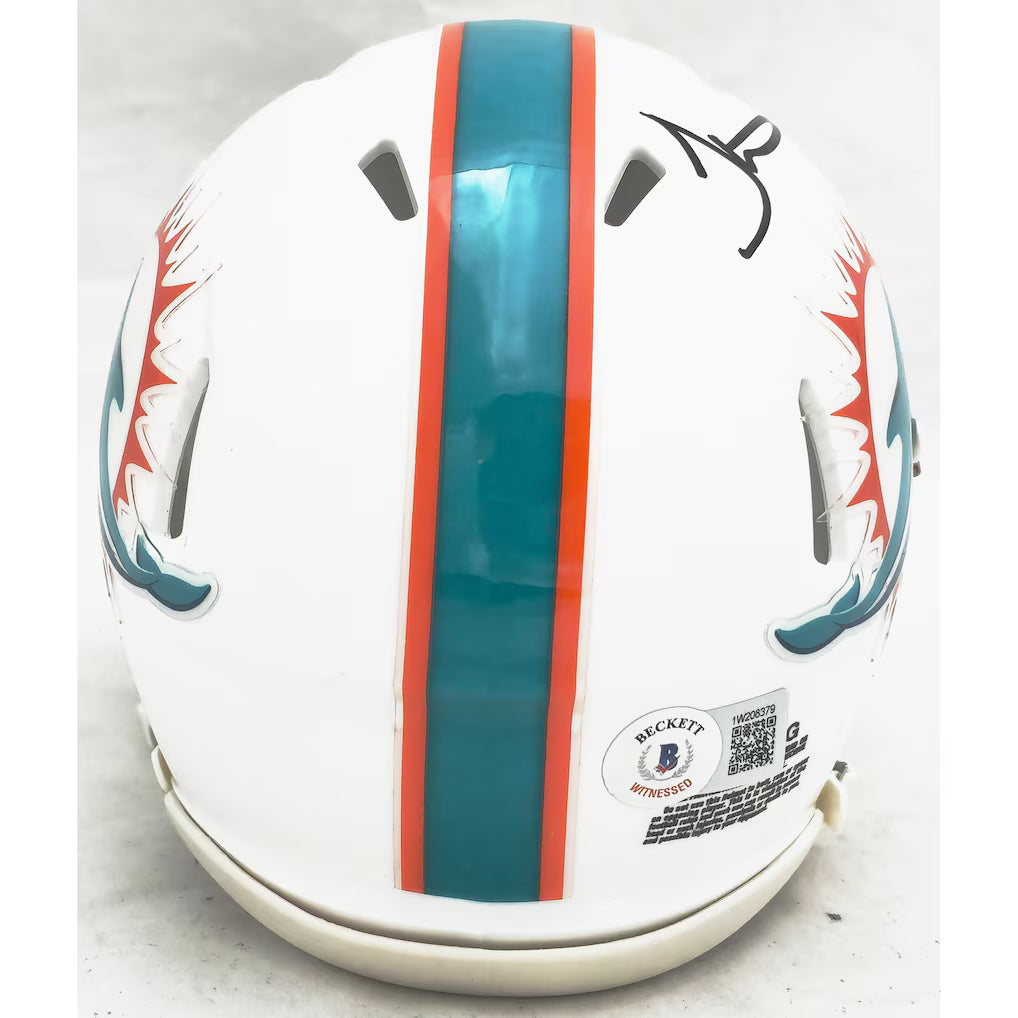Tyreek Hill Signed Dolphins Mini Football Helmet - Beckett