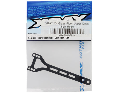 XRAY X4 - GLASS FIBER UPPER DECK - SPLIT REAR - 301078-K