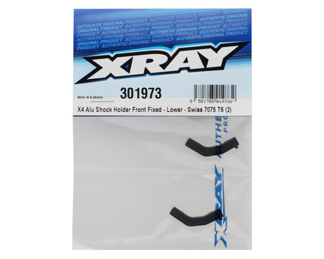 XRAY X4 - ALU SHOCK HOLDER FRONT FIXED - LOWER - SWISS 7075 T6 (2) - 301973
