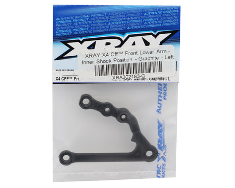 XRAY X4 - CFF™ FRONT LOWER ARM - INNER SHOCK POSITION - GRAPHITE - LEFT - 302183-G