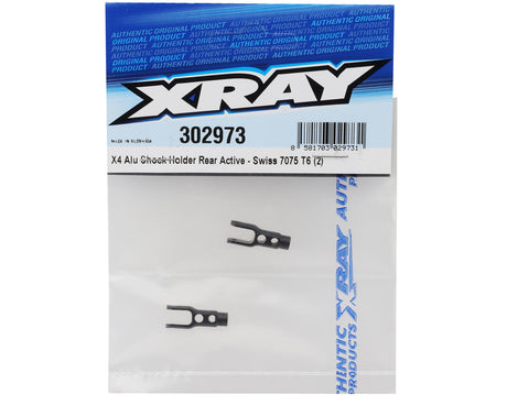 XRAY X4 - ALU SHOCK HOLDER REAR ACTIVE - SWISS 7075 T6 (2) - 302973