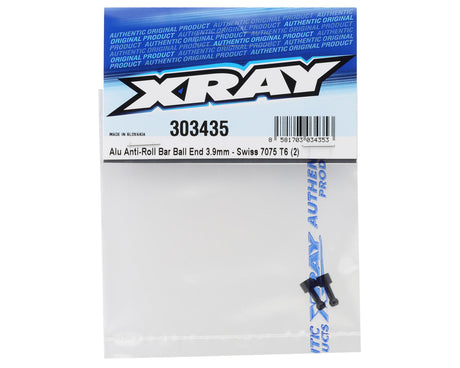 XRAY X4 - ALU ANTI-ROLL BAR BALL END 3.9MM - SWISS 7075 T6 (2) - 303435