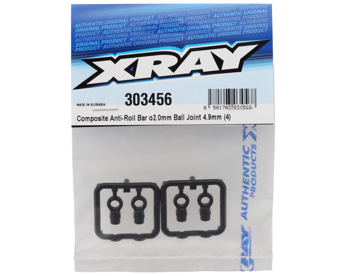 XRAY X4 - COMPOSITE ANTI-ROLL BAR 2.0MM BALL JOINT 4.9MM (4) - 303456