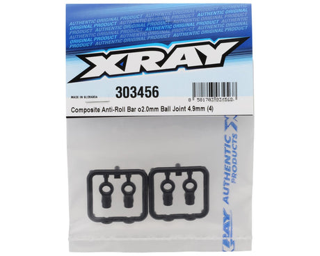 XRAY X4 - COMPOSITE ANTI-ROLL BAR 2.0MM BALL JOINT 4.9MM (4) - 303456
